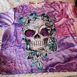 5X Skull Butterfly Graphic Tee